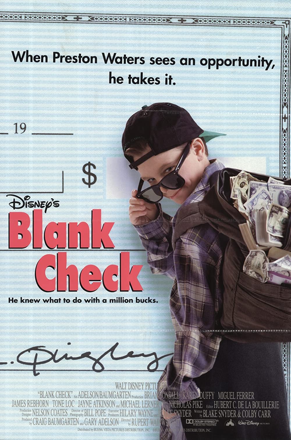 ดูหนังออนไลน์ Blank Check (1994) แสบจิ๋ว กะ โจรกระจอก