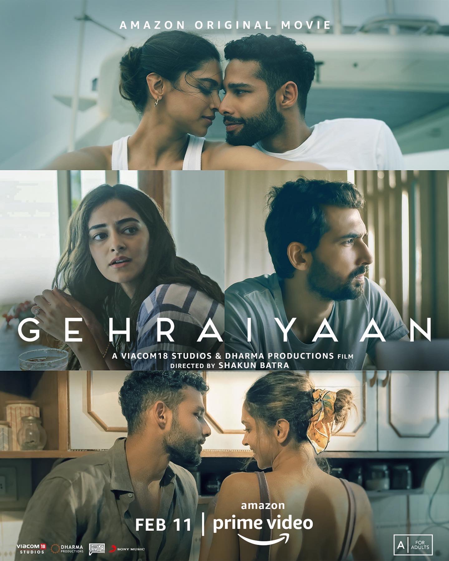 ดูหนังออนไลน์ฟรี Gehraiyaan (2022) พิศวาทรักนอกหัวใจ